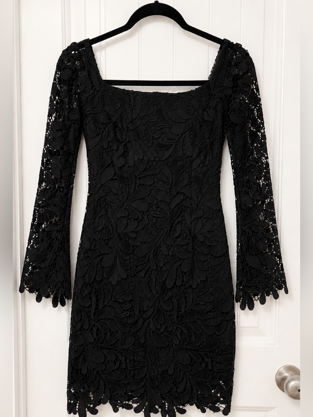 Bardot Womens Dress Flora Lace Off-The-Shoulder Long Sleeves Mini Size 2